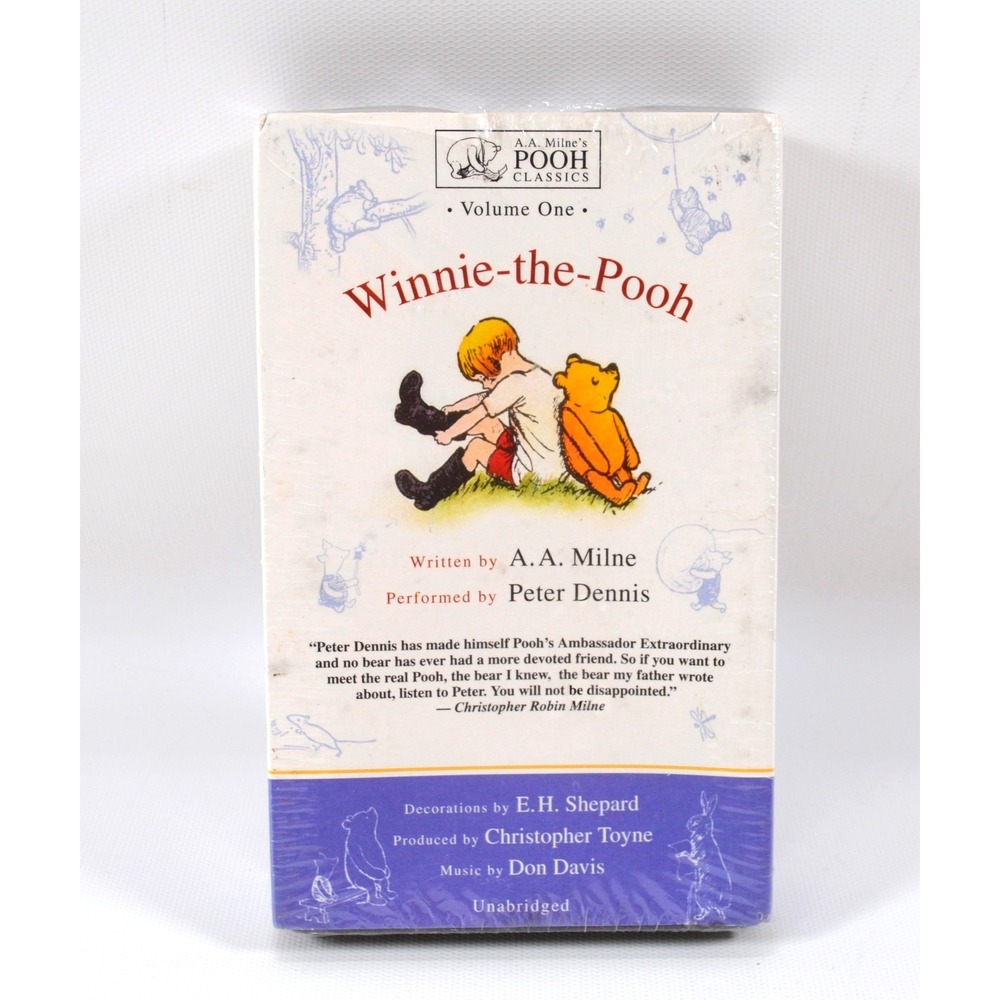 2004 Pooh Classics Winnie-the-Pooh Unabridged Audiobook 3 Cassette Tapes Sealed